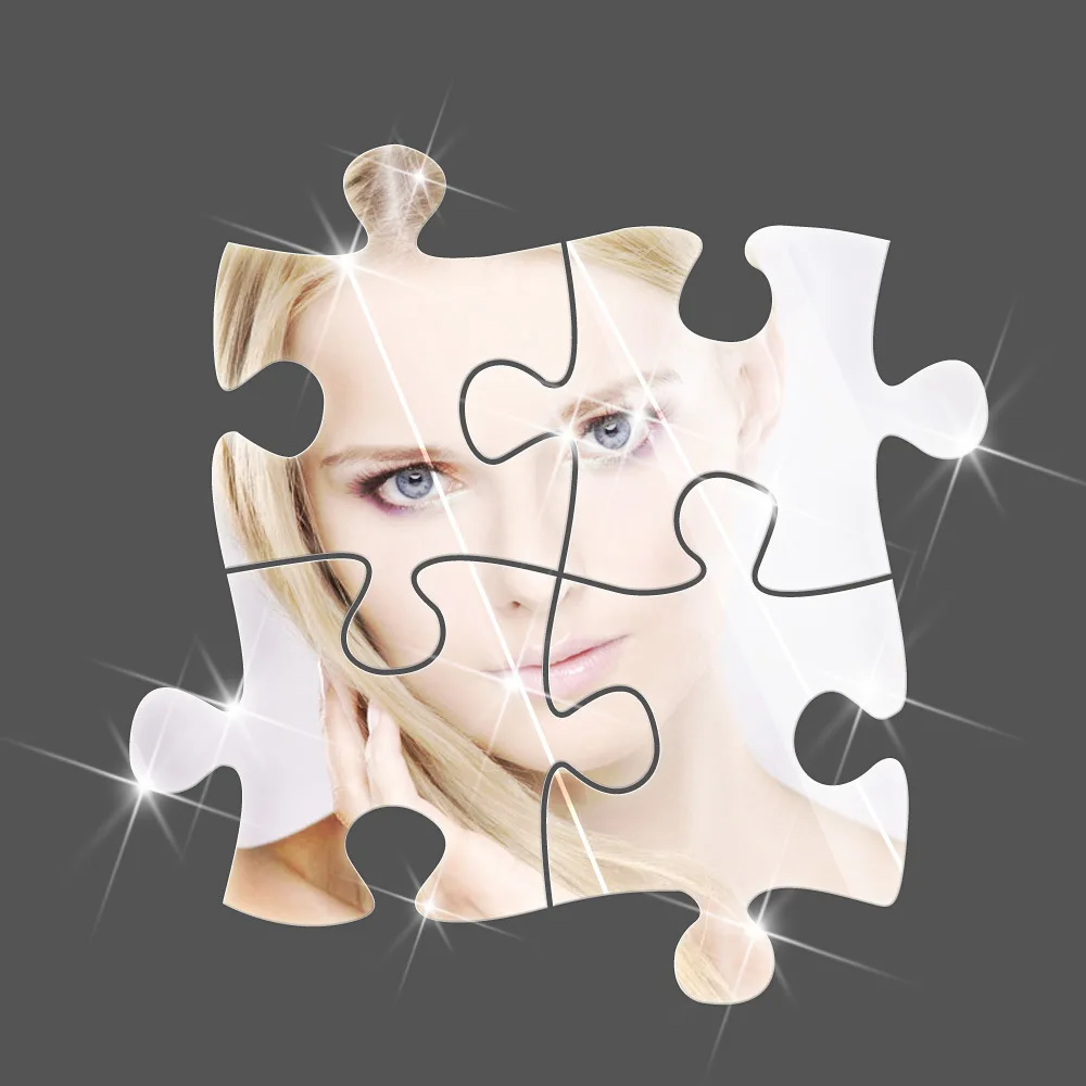 Креативные строительные блоки Funlife пазлы зеркальные настенные наклейки фоновые