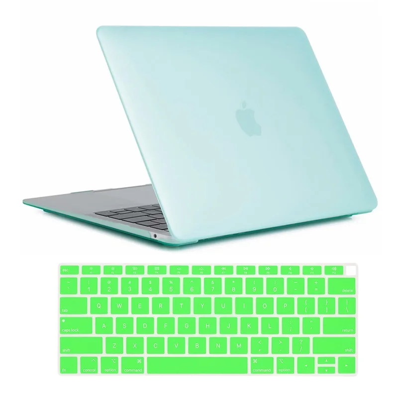 Сумка для ноутбука чехол s для Apple MacBook Air Pro retina 11 12 13 15 чехол для нового Mac book Air 13,3 Pro 13,3 15,4 дюймов+ чехол для клавиатуры - Цвет: Matte Mint