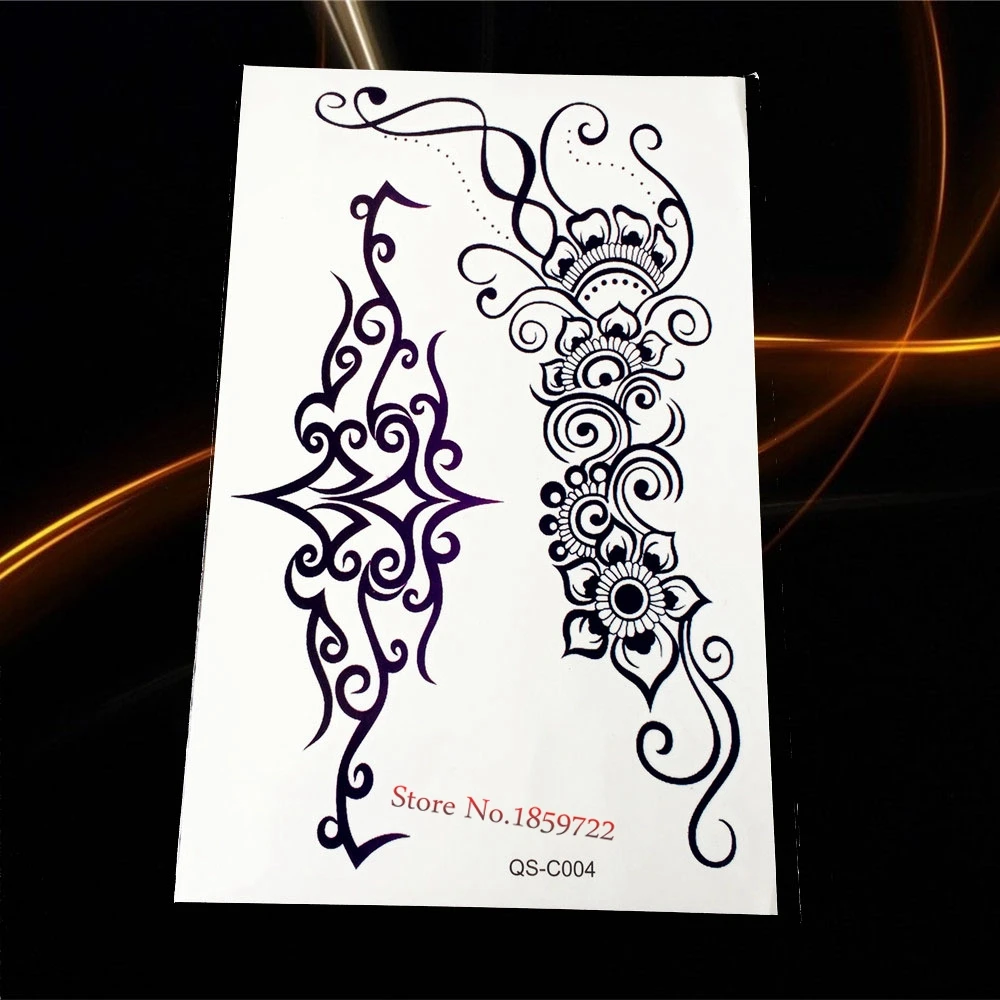 1 шт. сексуальная бабочка фея роза временная татуировка наклейка