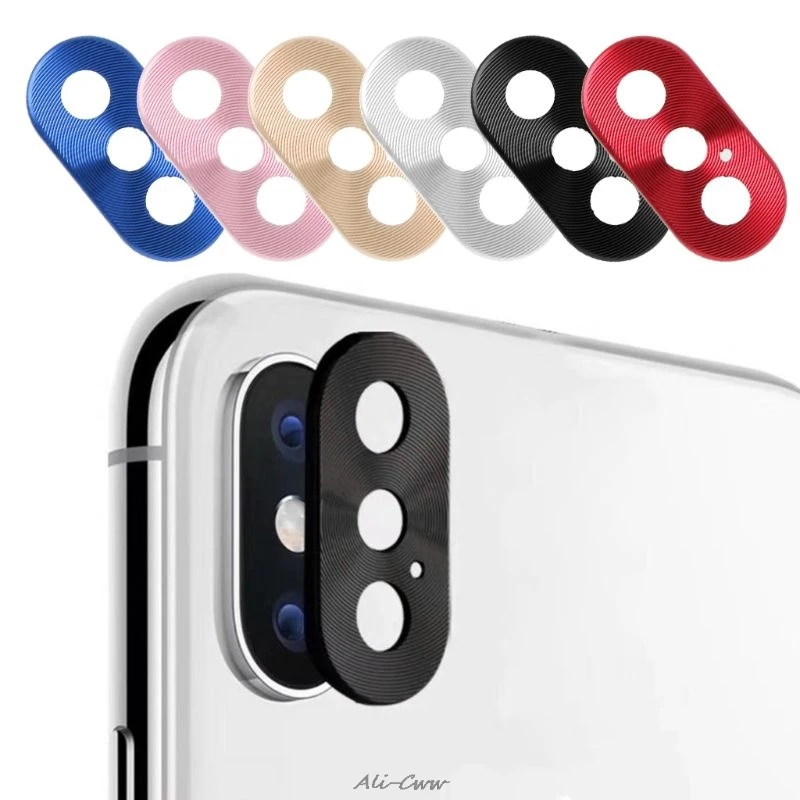 Металлическая защитная пленка для объектива с кольцом iphone 7 7Plus 8 Plus X защитное