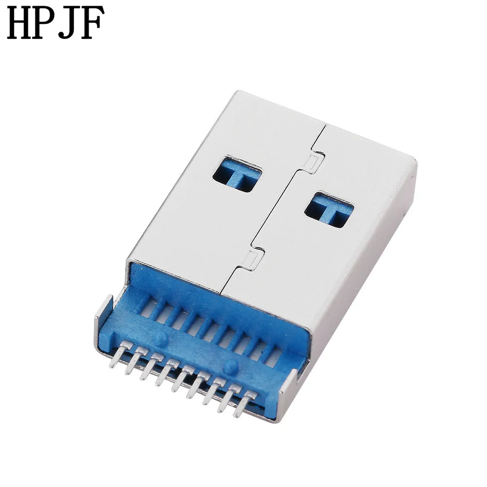 5 шт./лот USB 3 0 Тип A входящий штекер 9 контактный разъем SMT SMD 2 Pin DIP монтаж печатных