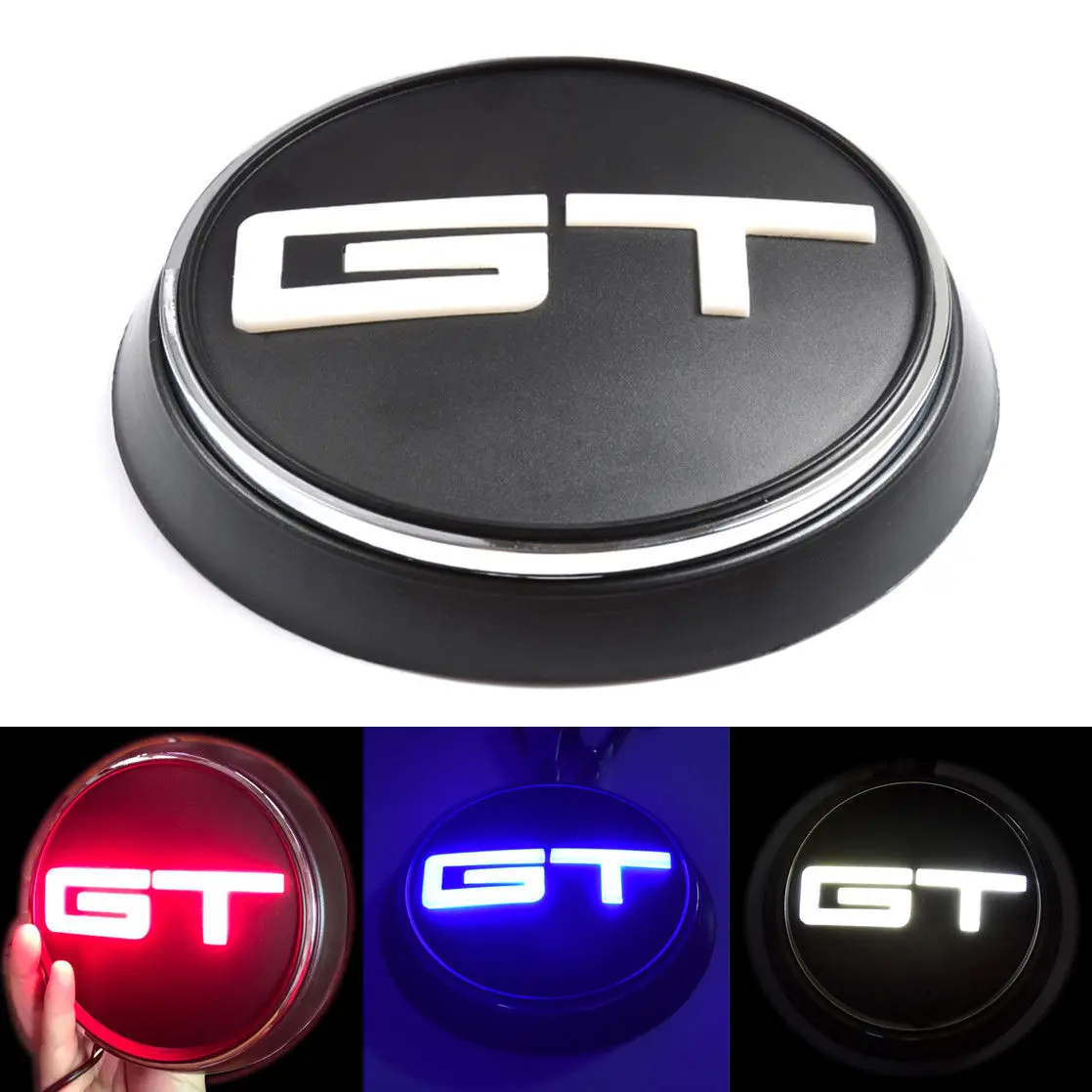 Красный/синий/белый GT Logo крышка багажника автомобиля эмблема задний
