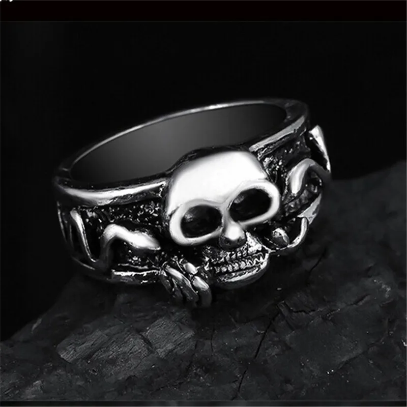 MOREDEAR Винтаж новый дизайн скелет Для мужчин мальчиков серебро Цепи Байкер браслет