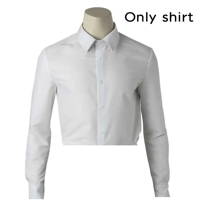 Only Shirt Gotham Jerome Valeska, карнавальный костюм для взрослых мужчин на Хэллоуин, карнавальный костюм Gentlman, только пальто, жилет, брюки, шляпа, аксессуары на заказ - Цвет: Only Shirt