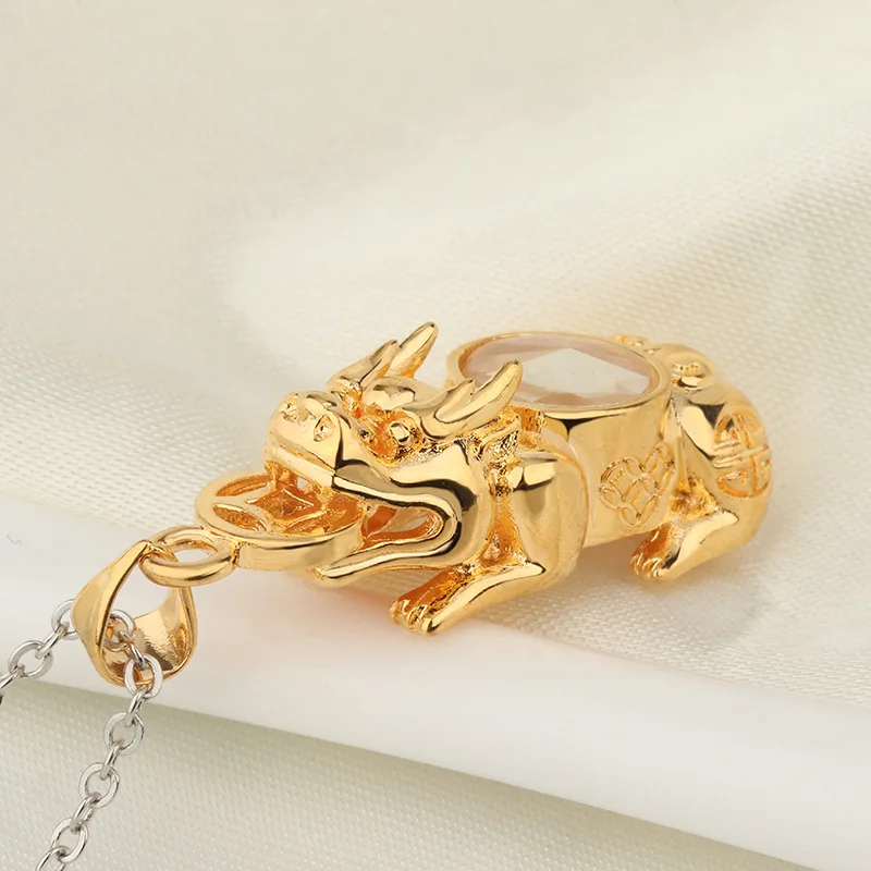 Кулон и ожерелье для мужчин BOEYCJR вращающаяся ветряная мельница пиксиу храбрости