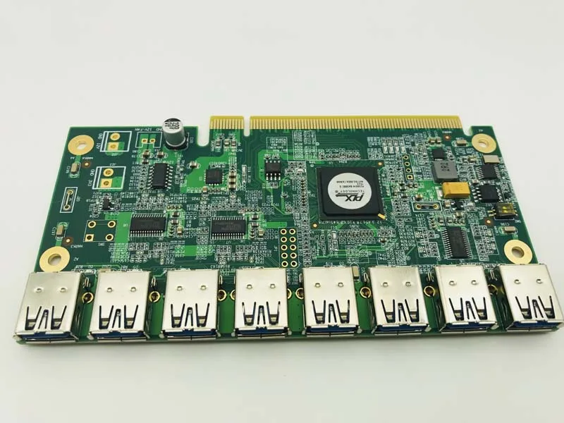 1 до 8 PCIe Miner машина видеокарта USB3.0 PCIE расширительные карты удлинитель PCI E 16X
