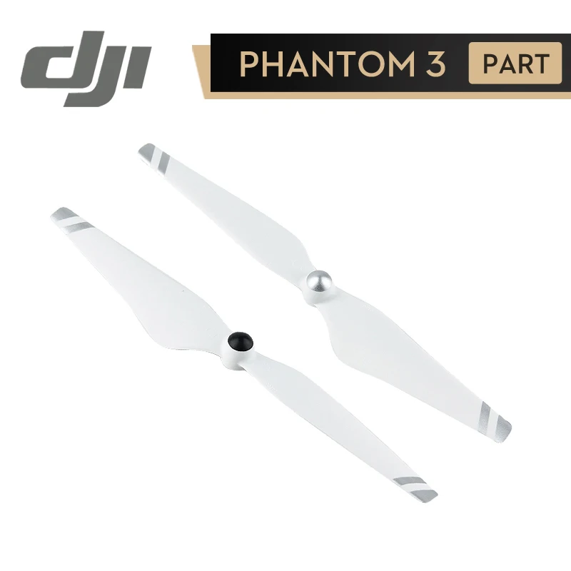 DJI самозатягивающийся пропеллер в полоску Phantom 2 3 9450 белый + серебристый