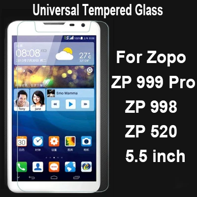 2.5D 9 H Универсальный закаленное Стекло пленка для Zopo ZP999 Pro Экран протектор ZP998 ZP520 5