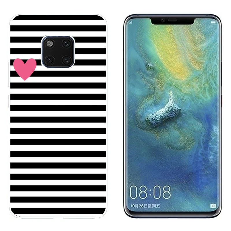 For Huawei Mate 20 Pro Case Luxury Soft Back Cover Lite Mate20 Cartoon Cat Silicone Phone Cases |