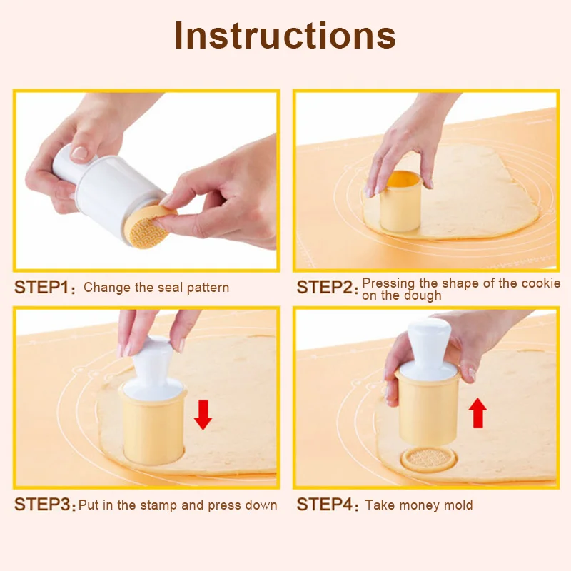 6pcs/set Christmas Tree Cookie Cutter Mold 3D Cartoon Stamps Pastry Biscuit Fondant Baking Tools DTT88