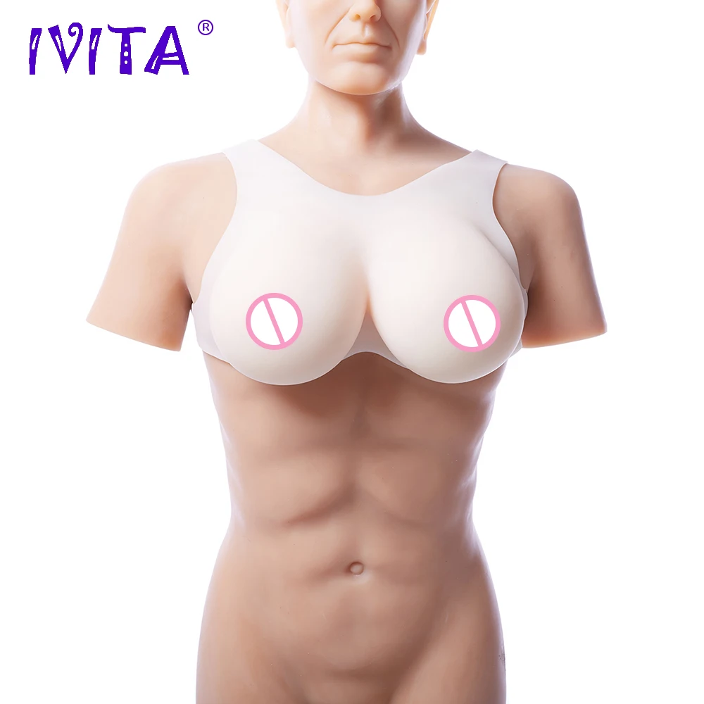Искусственная силиконовая грудь IVITA 3200 г Реалистичная огромная для телефона