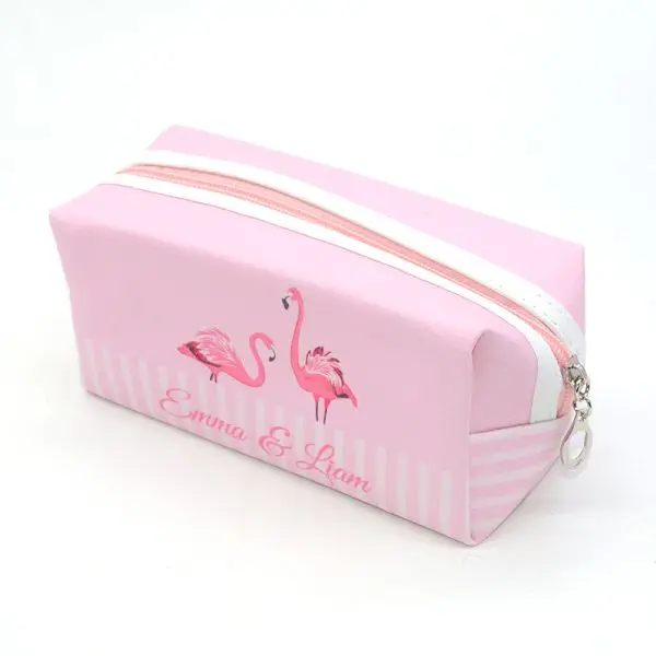 Pink flamingo Чехол для карандашей школьные принадлежности Estojo Escola Trousse Scolaire Stylo Estuches Para El Colegio пенал милый Фламинго школьный большой - Цвет: Pink flamingo