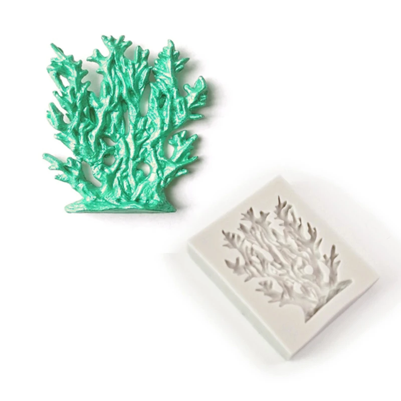 PRZY Seaweed силиконовая форма для выпечки ветка дерева морской Коралл для украшения торта инструменты формы для шоколада