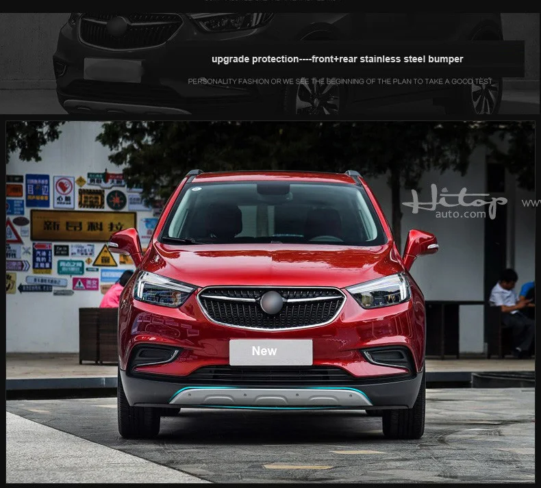 Горячая нержавеющая сталь бампер крышка защита skid plate bull БАР для Opel Mokka X для Buick Encore 2013- или-2018year
