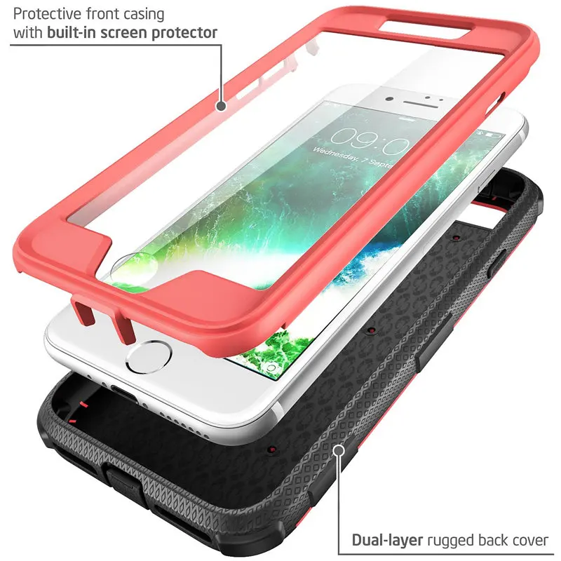 Чехол для iphone 7/8 4,7 дюйма i-Blason Armorbox, полный корпус, сверхмощный ударопрочный бампер, крышка со встроенным протектором экрана
