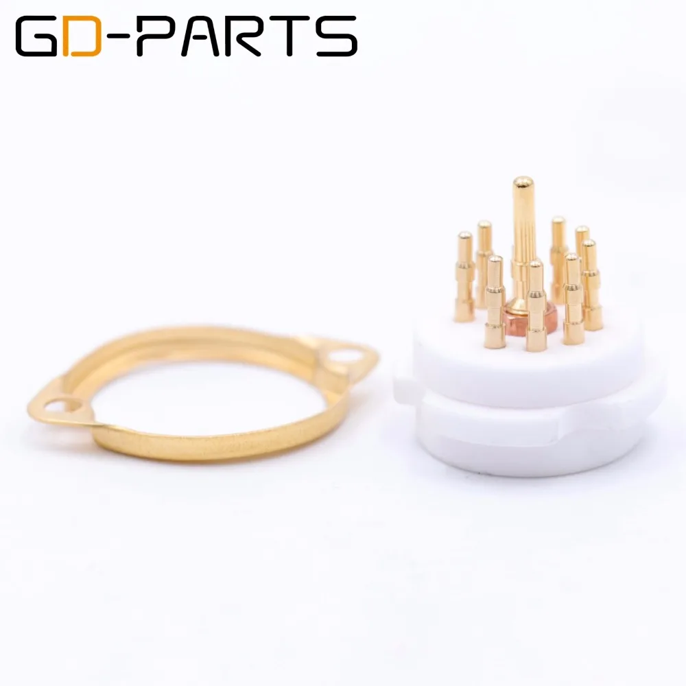 GD PARTS высококачественный позолоченный 9pin керамический трубчатый разъем для 12AX7