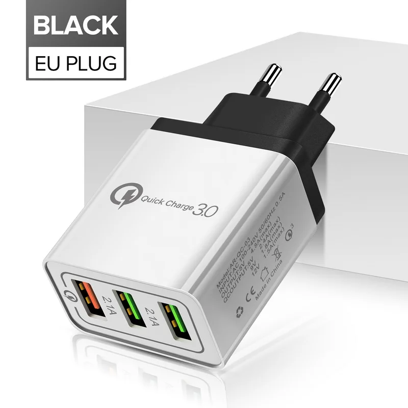 GETIHU Универсальный 18 Вт 2.1A Мульти USB зарядное устройство Quick Charge 3,0 EU настенный адаптер для мобильного телефона Быстрая зарядка для iPhone samsung