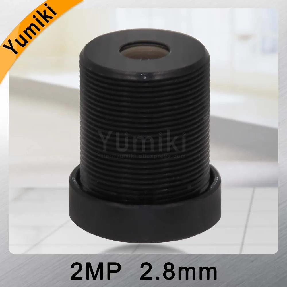 Yumiki CCTV объектив F2.0 M12* 0,5 2,8 мм 120 градусов камера видеонаблюдения доска объектив для 1/" или 1/4" ccd