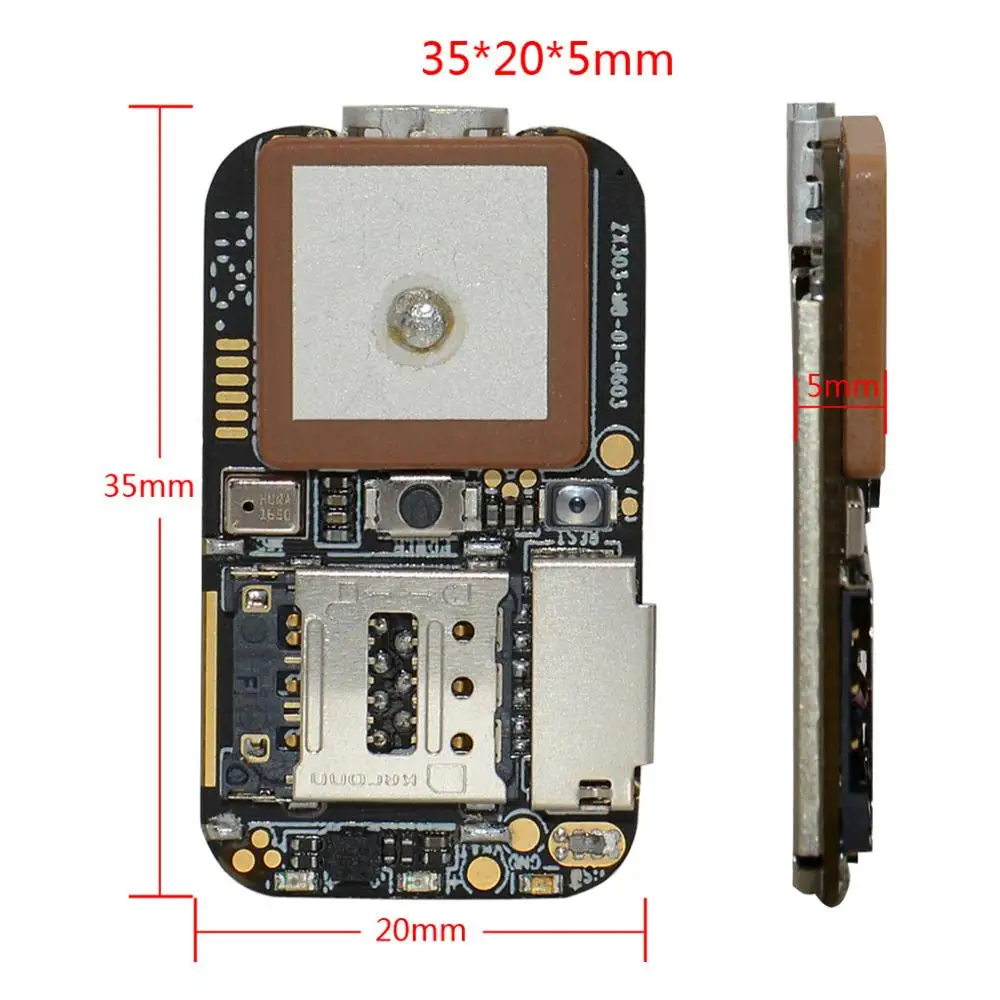 Super Mini Size GPS Tracker GSM AGPS Wifi LBS Locator Free Web APP Tracking Voice Recorder ZX303 PCBA Inside | Автомобили и