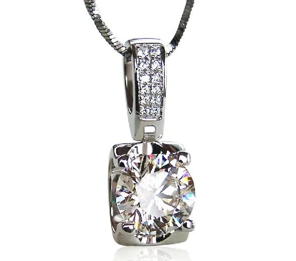Оптовая продажа 1.5ct очарование 925 стерлингового серебра сердца и стрелы Алмаз