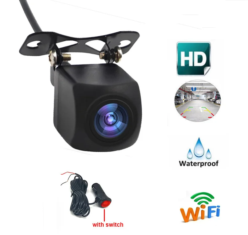 WIFI Reversing Camera Dash Cam Star Night Vision Car Rear View Camera With ON-OFF Switch Button For IOS and Android Phone