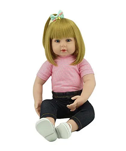 NPK 47 см/60 см силиконовые куклы Reborn Baby Bebe Alive Реалистичная Boneca Одежда для новорожденных "lifelike" Настоящая Девочка Кукла Reborn День рождения Рождество