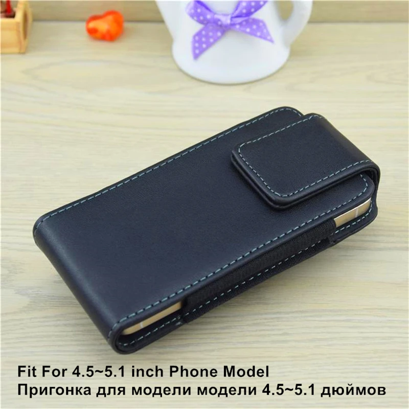 

WolfRule 4.5-5.1'' Rotation Belt Clip Holster Flip Leather Cover Case For Galaxy S3 S4 S5 S6 Edge J5 Grand Prime Case
