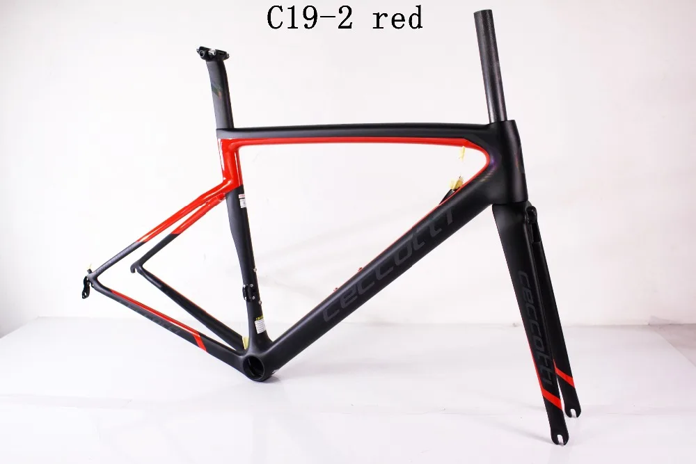 Dc019 ceccotti карбоновая рама для дорожного велосипеда Toray PF30/BB30/BSA рама+ вилка+ подседельный штырь+ зажим+ гарнитура