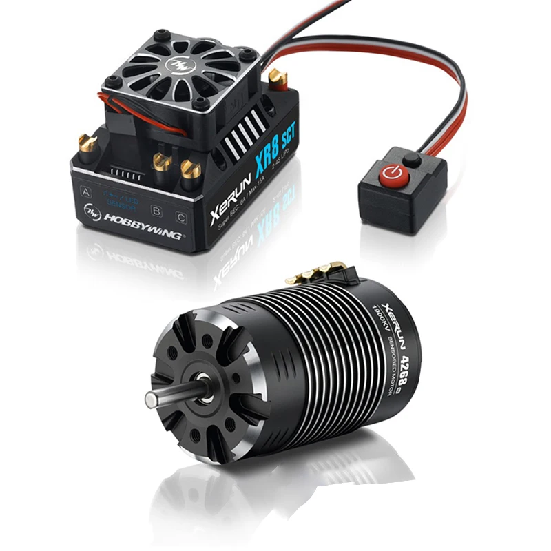 FATJAY HobbyWing XeRun 4268 SD G2 бесщеточный 4 полюсный двигатель с XR8 SCT 140A сенсорный ESC