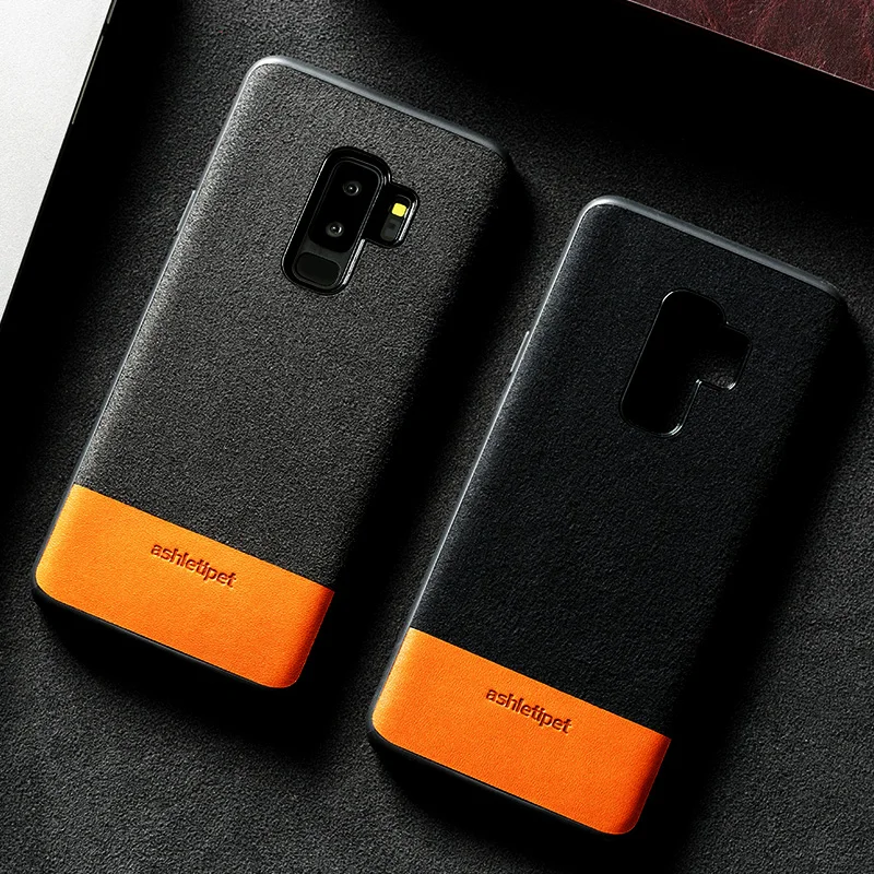Чехол для телефона Samsung Galaxy S21 S10 S10e S9 S8 S7 Note 8 9 10 20 Ultra A50 A51 A71 A8 Plus замшевый прошитый