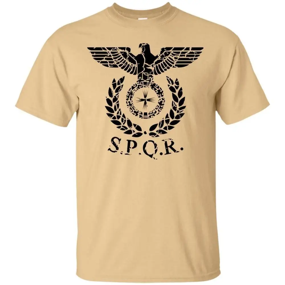 Римский Орел Spqr потертая Империя Римский стандарт баннер Легион армии Повседневная печать Harajuku футболка с надписью «Rick» Настроить футболки - Цвет: 9