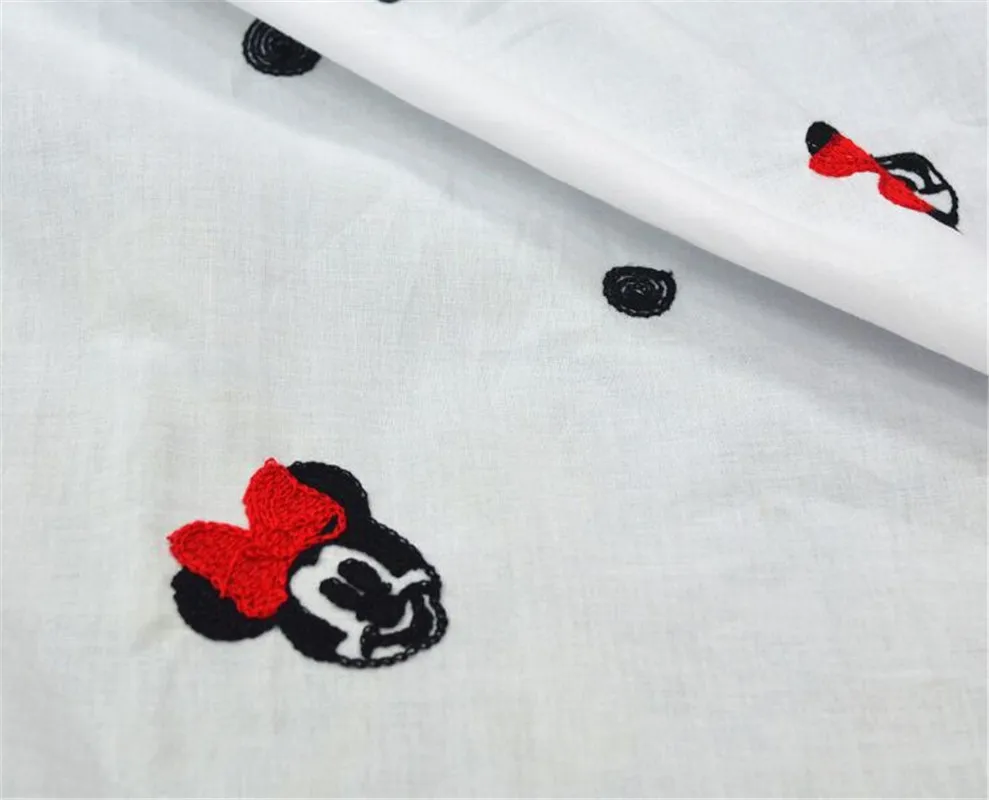 Хлопковая ткань Микки хлопковая с принтом для одежды материалы ручной работы