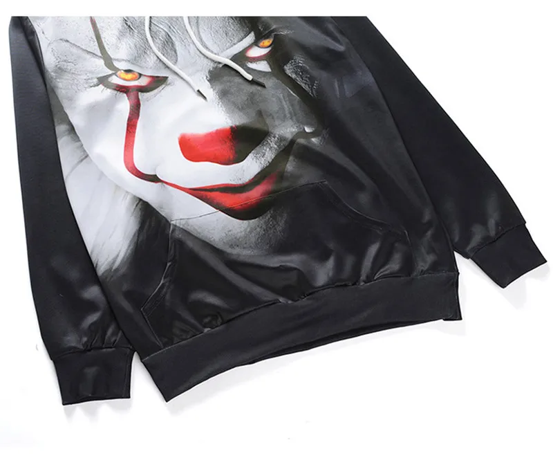 

Clown 3D Printed Hoodies Sweatshirts Spring Autumn Men Hooded Hoodie Homme Capuche Boys Hip Hop Sweatshirt Streetwear Tops