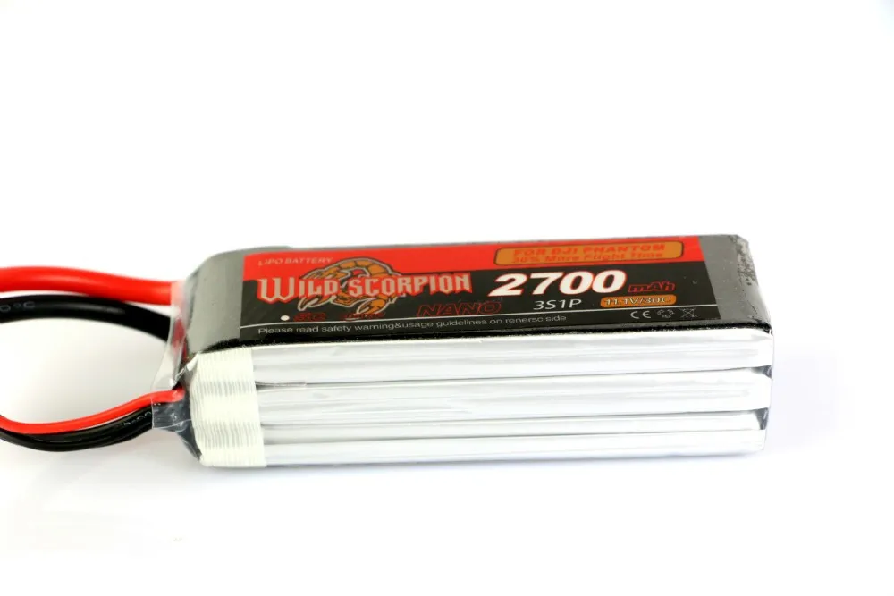 

Высококачественный аккумулятор Wide scorpion 11,1 В 2700 мАч 30c 3S1P для PHANTOM LiPo-аккумулятор как BlackMagic 11,1 В 2700 мАч 25c