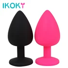 IKOKY Анальная пробка массажер простаты, секс-игрушки для мужчин и женщин, Эротические товары для взрослых, Анальная пробка, силикон