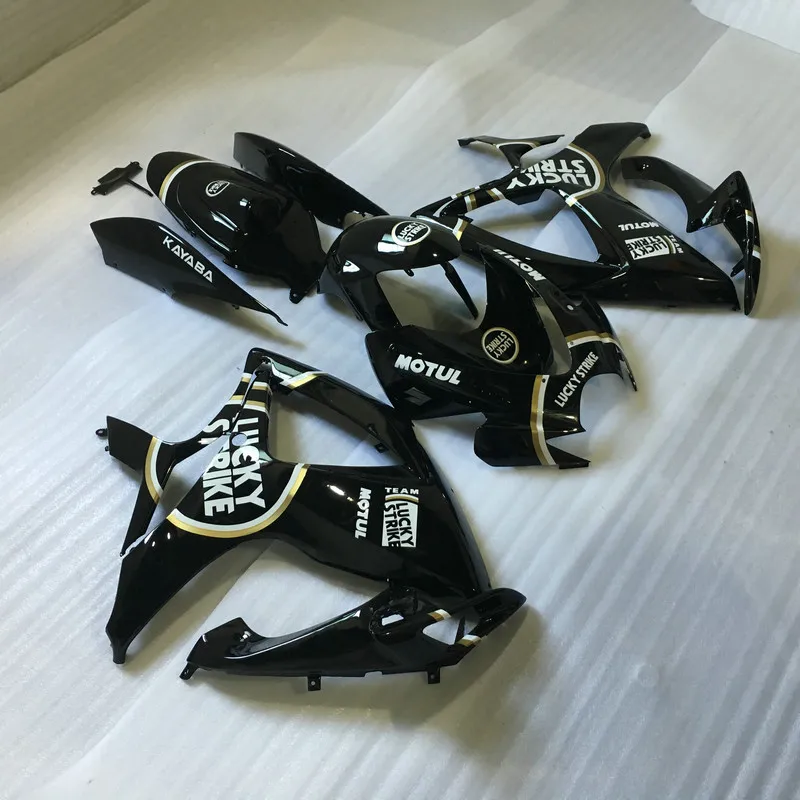 Комплект обтекателей для мотоцикла GSXR600 750 06 07 GSXR750 K6 2006 2007 глянцевый черный