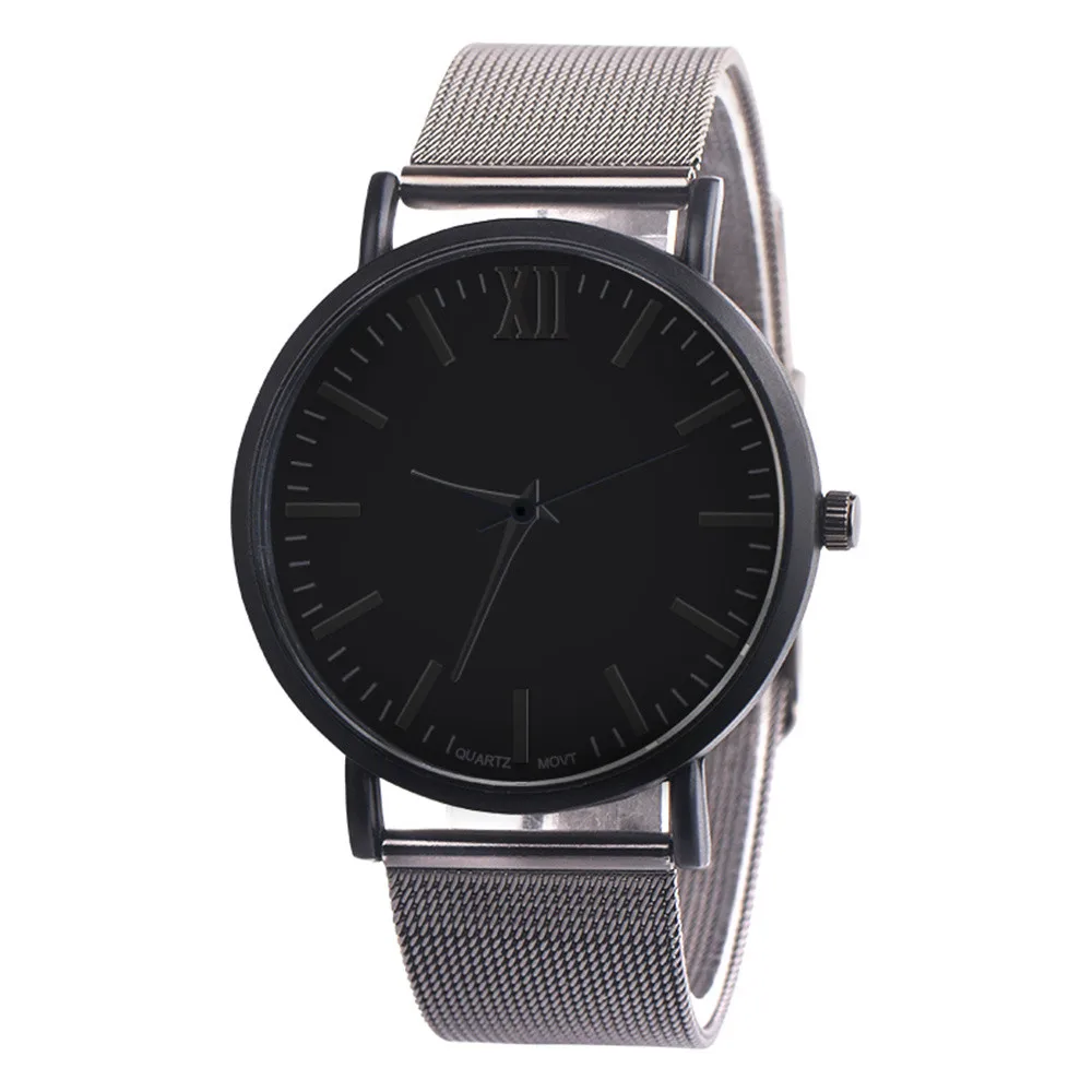 B Часы мужские роскошные montre homme Бизнес повседневные дизайнерские часы из нержавеющей стали пара кварцевые аналоговые наручные часы - Цвет: B