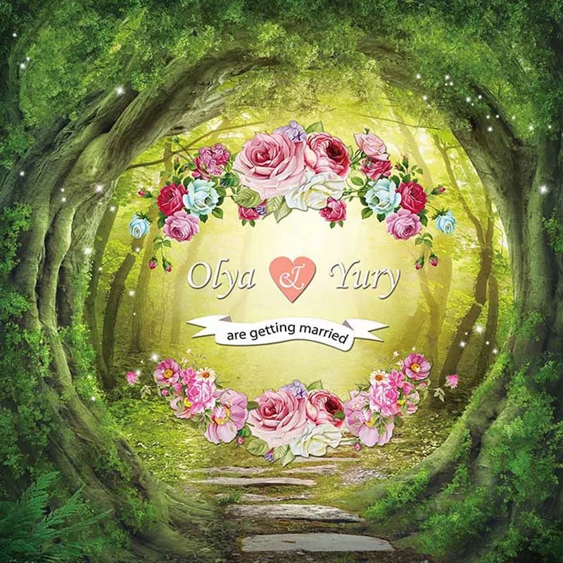 DAWNKNOW по индивидуальному заказу Сказочный Виниловый фон для свадебной съемки с