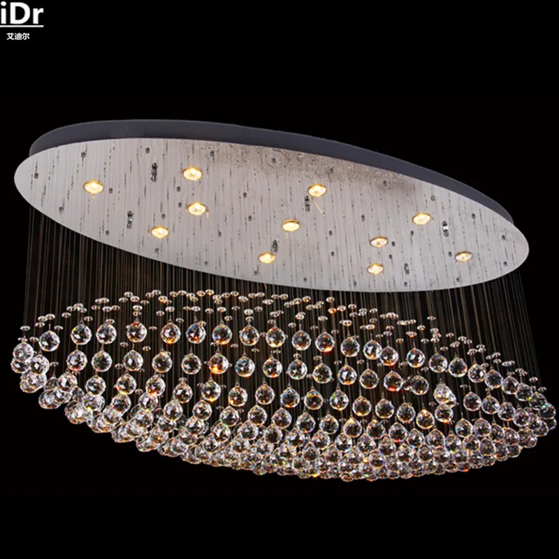 Классический Современный хрустальный лестничный светильник для гостиной