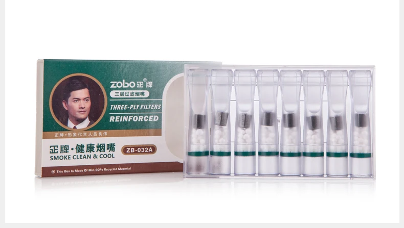 Zobo натуральная здоровья магнит одноразовый мундштук одноразовый сигареты фильтры, 96 шт./лот zb-032