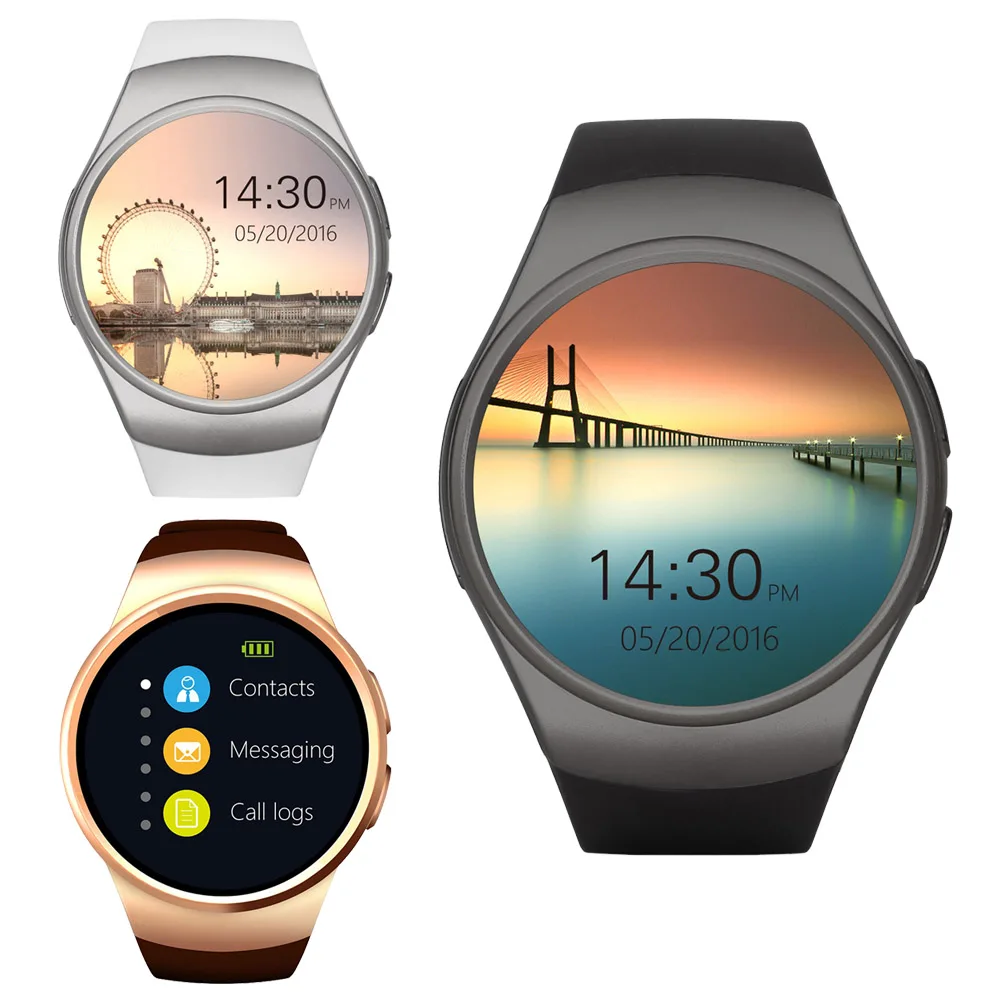 SunKinFo KW19 Bluetooth Смарт часы телефон полный экран Поддержка SIM TF карты Smartwatch сердечного ритма для Apple IOS huawei Android