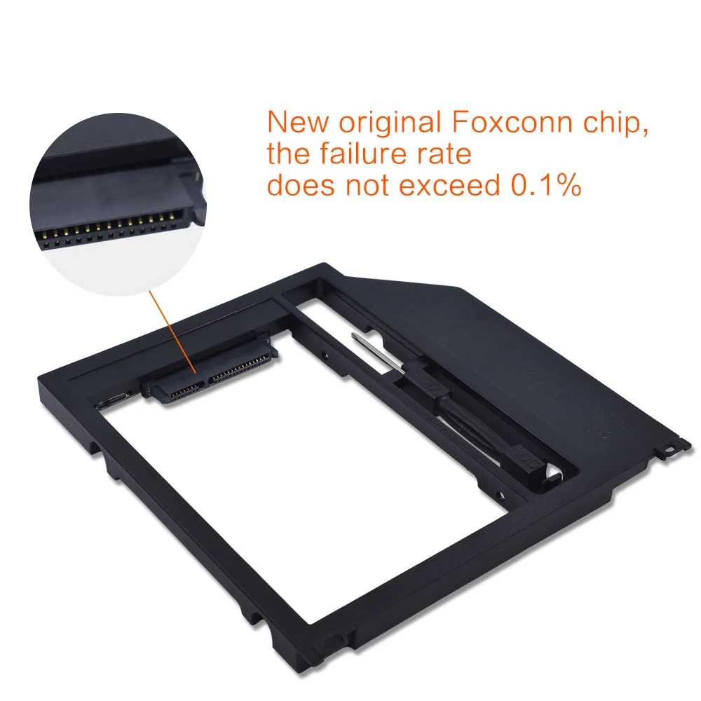 TISHRIC Plactis для Macbook Pro 13 "15" 17 "SuperDrive оптический 2nd HDD Caddy 9 5 мм SATA 3 0 на SSD корпус