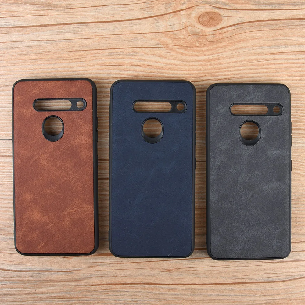 Винтажный кожаный чехол для телефона LG G8S ThinQ case funda coque capa |
