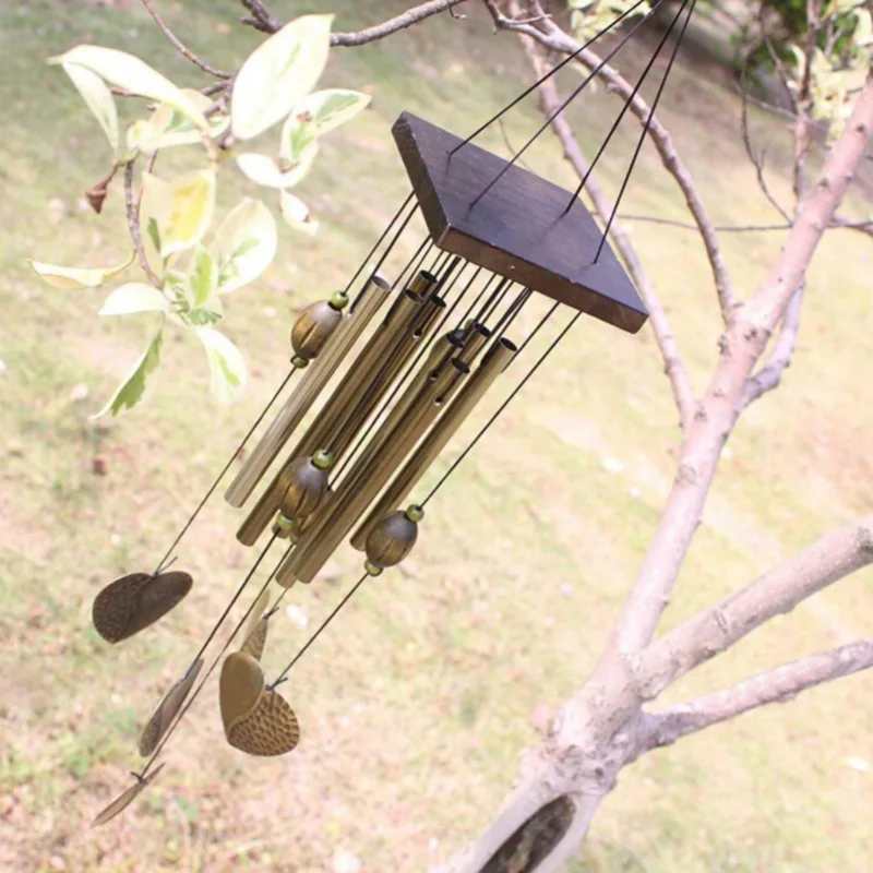 8 медных колокольчиков ветра колокольчики металла Windchime Открытый Сад висячие украшения для дома