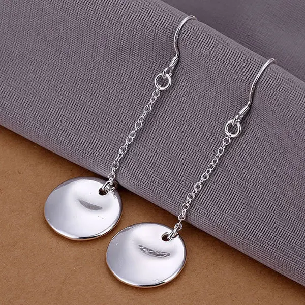 E060 silver earrings fashion jewelry beautiful high quality Earrings | Украшения и аксессуары