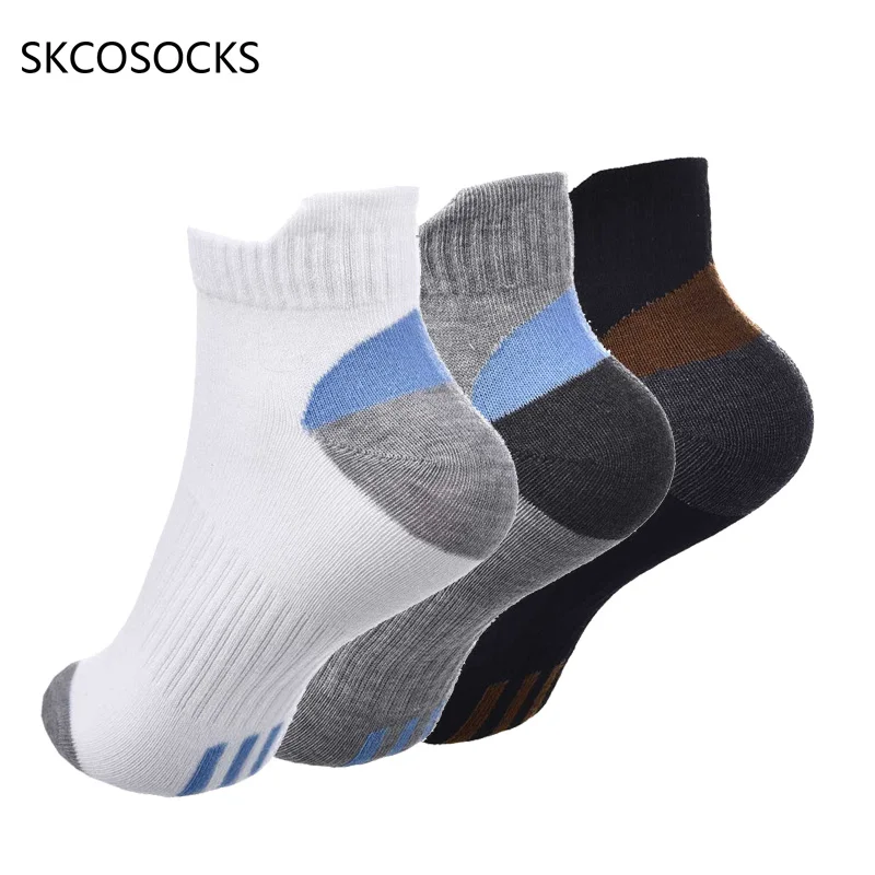 SKCOSOCKS 3 пары/партия хлопковые мужские носки модные короткие по щиколотку для