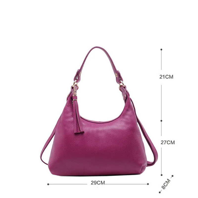 

ICEV New Simple Women Leather Handbags 100% Cowhide Top Handle Bags Ladies Office Totes Women's Handbags Made of Genuine Leather