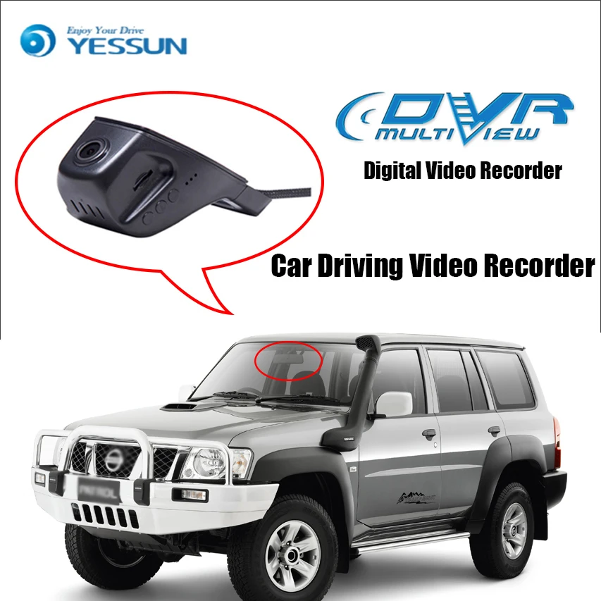 Видеорегистратор YESSUN для Nissan мини камера вождения автомобиля Wi Fi управление