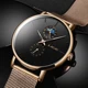 2022 LIGE Top Luxury Brand Casual Fashion Men Watches Waterproof Whronograph Quartz Watch for Men Stainless Steel Mesh Belt Male Other Image