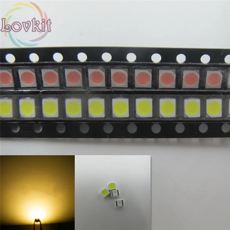 Светодиодный светильник 3528 SMD теплый белый 1000 шт. 1210 3 2 в высокое качество 2800 3500K